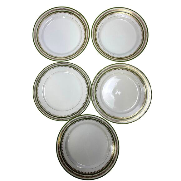 Imperial Crown China Austria Rare Antique IMQ13 Salad Plates 8.25" Set of 5 - Picture 3 of 7